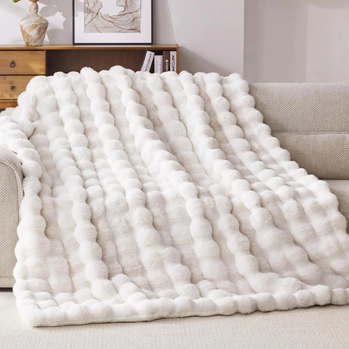 Anysay Faux Fur Throw Blanket